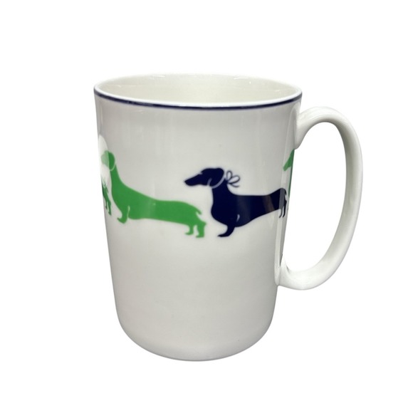 Kate Spade Wickford Dachshund Tidbit Dessert Plate 5.75" Lenox Mug 4" EUC Set - Picture 5 of 11